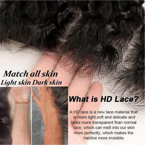 Human Hair HD Lace 13x4 Water Wave Lace Front Wigs（Full Frontal） | Human Hair Wig | Lace Front